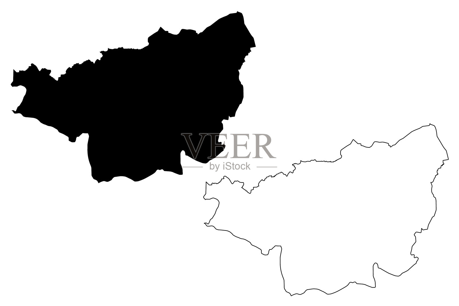 迪亚巴克尔地图插画图片素材