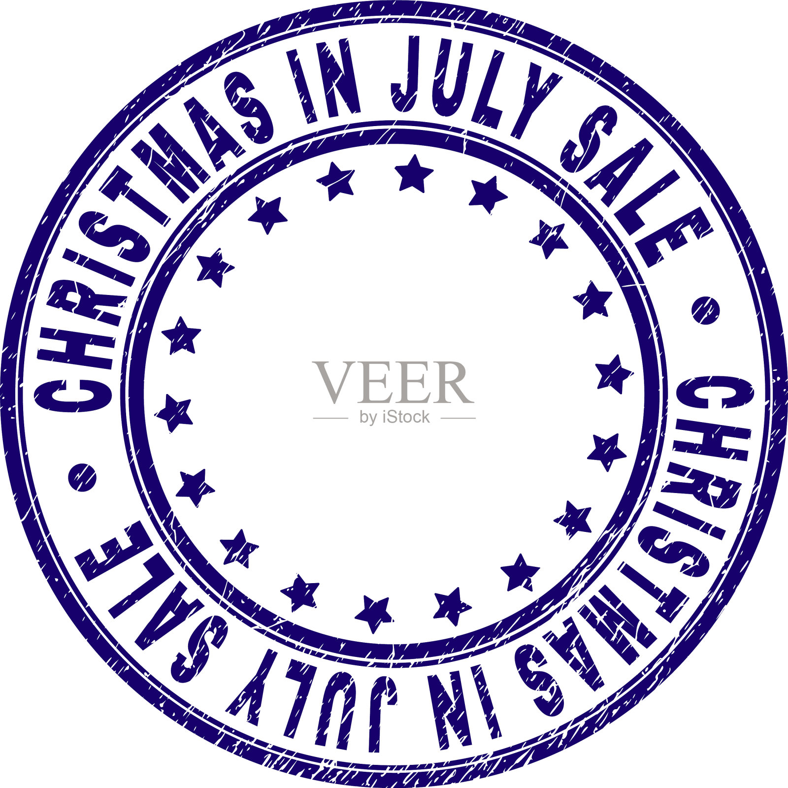 刮纹理圣诞节在七月销售回合插画图片素材