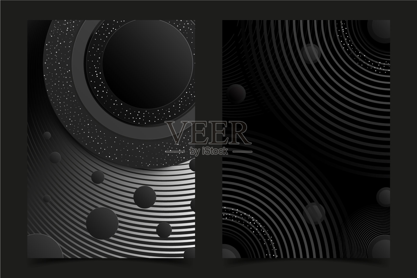 黑色传单或旗帜设计模板背景设计模板素材