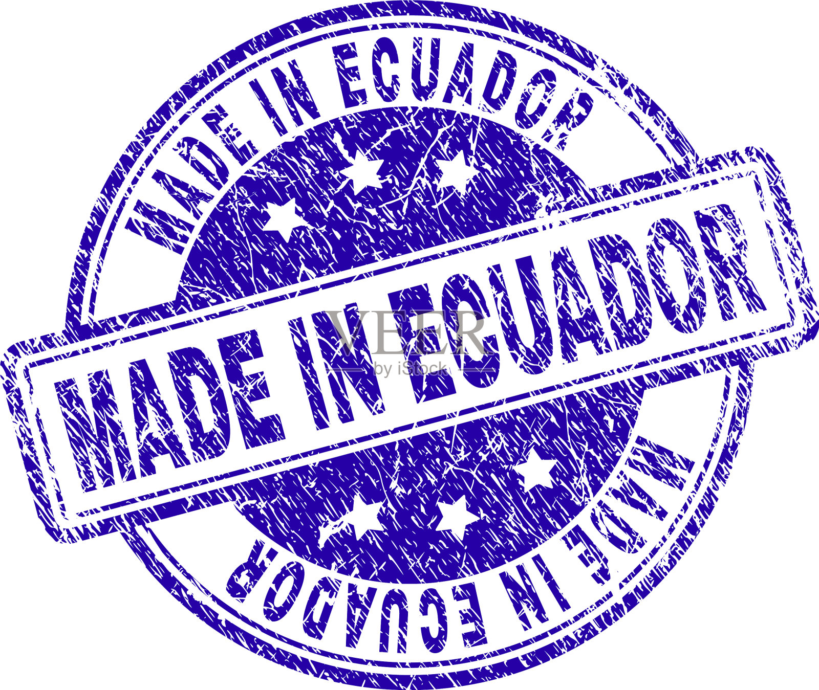 刻花纹理在厄瓜多尔制造邮票印章插画图片素材