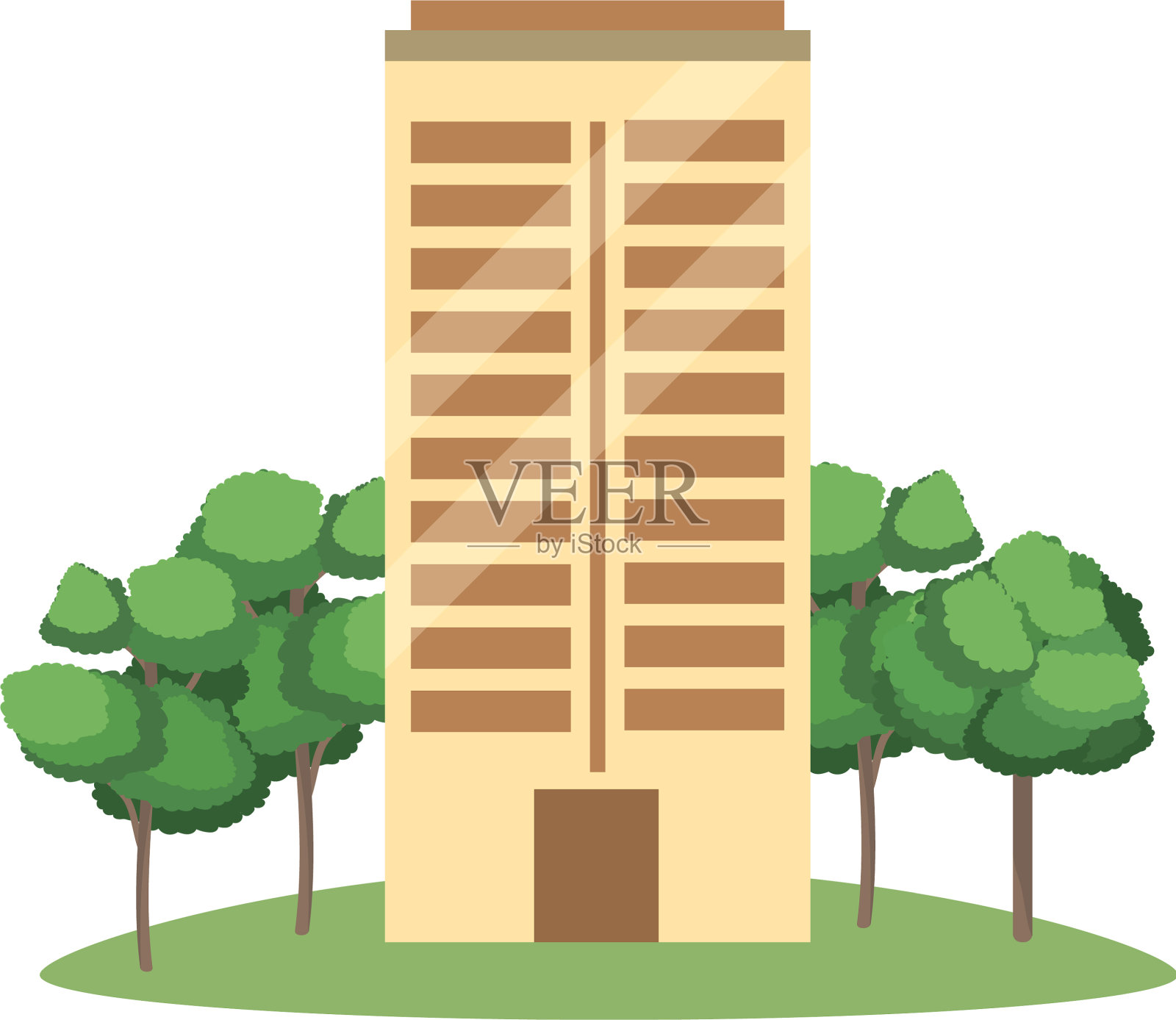 房地产建筑卡通设计元素图片