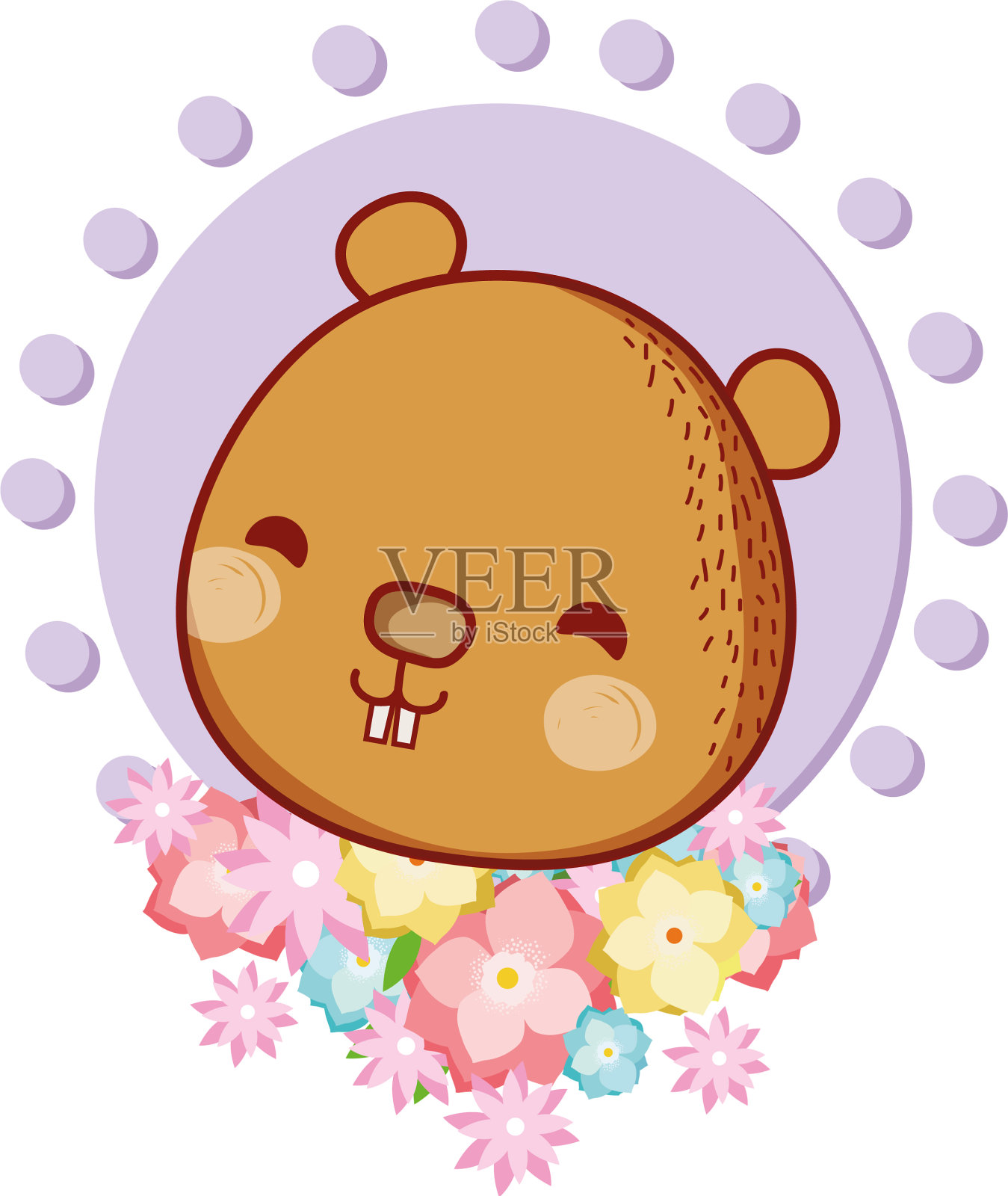 可爱的卡通动物设计元素图片