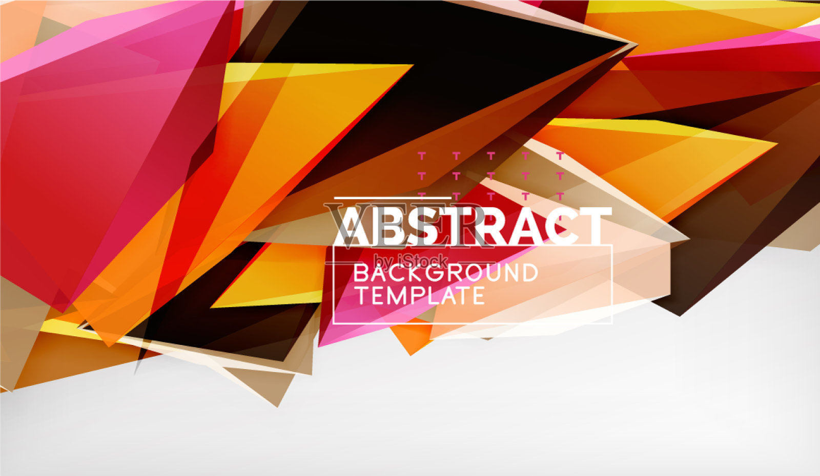 三维几何三角形形状抽象背景插画图片素材