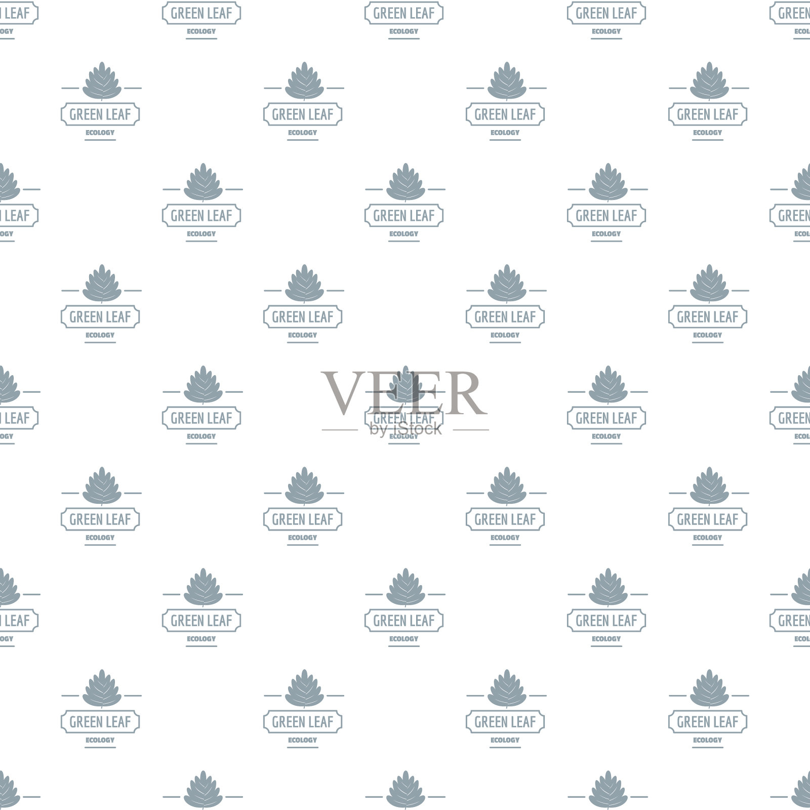 生态叶型无缝插画图片素材