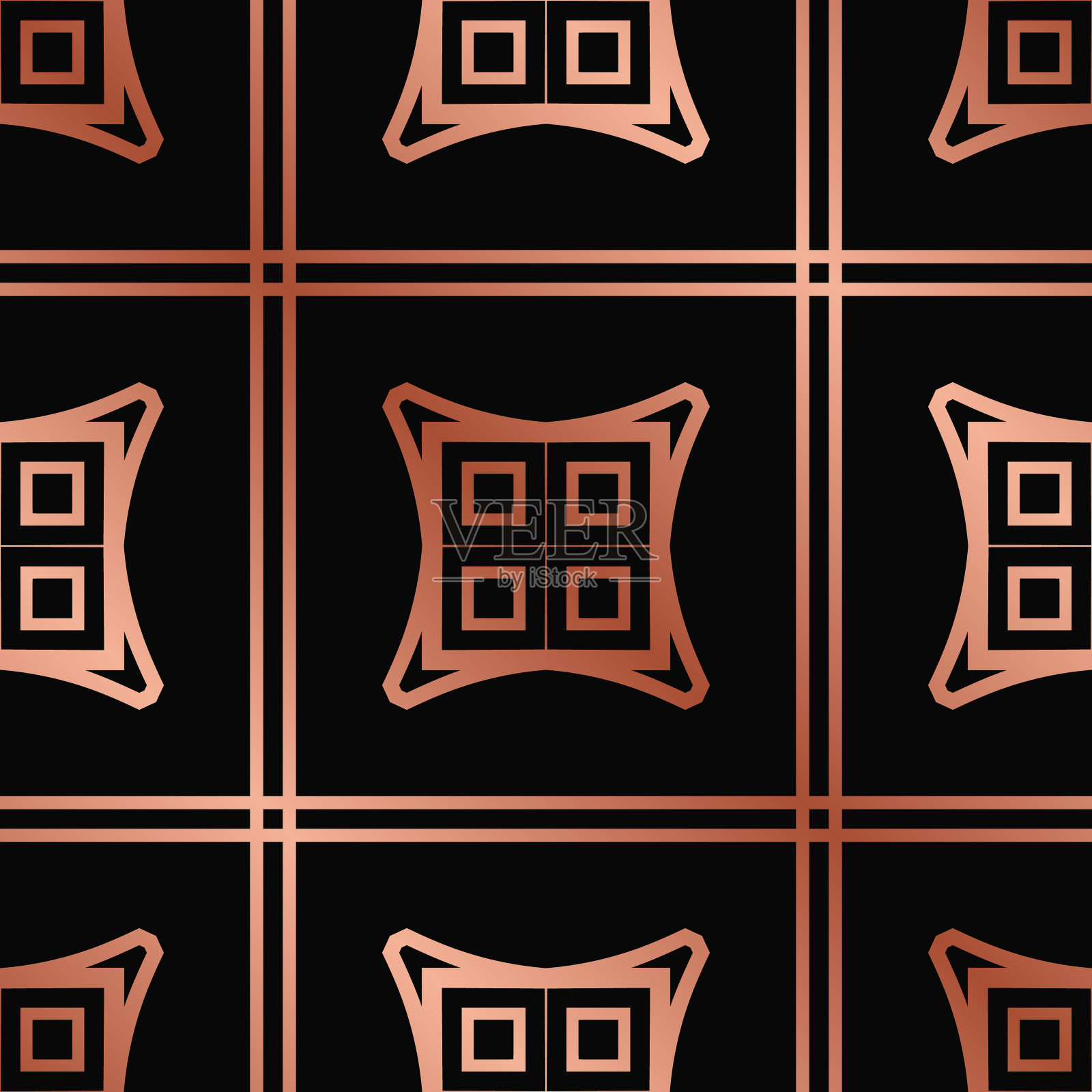 装饰艺术无缝图案插画图片素材