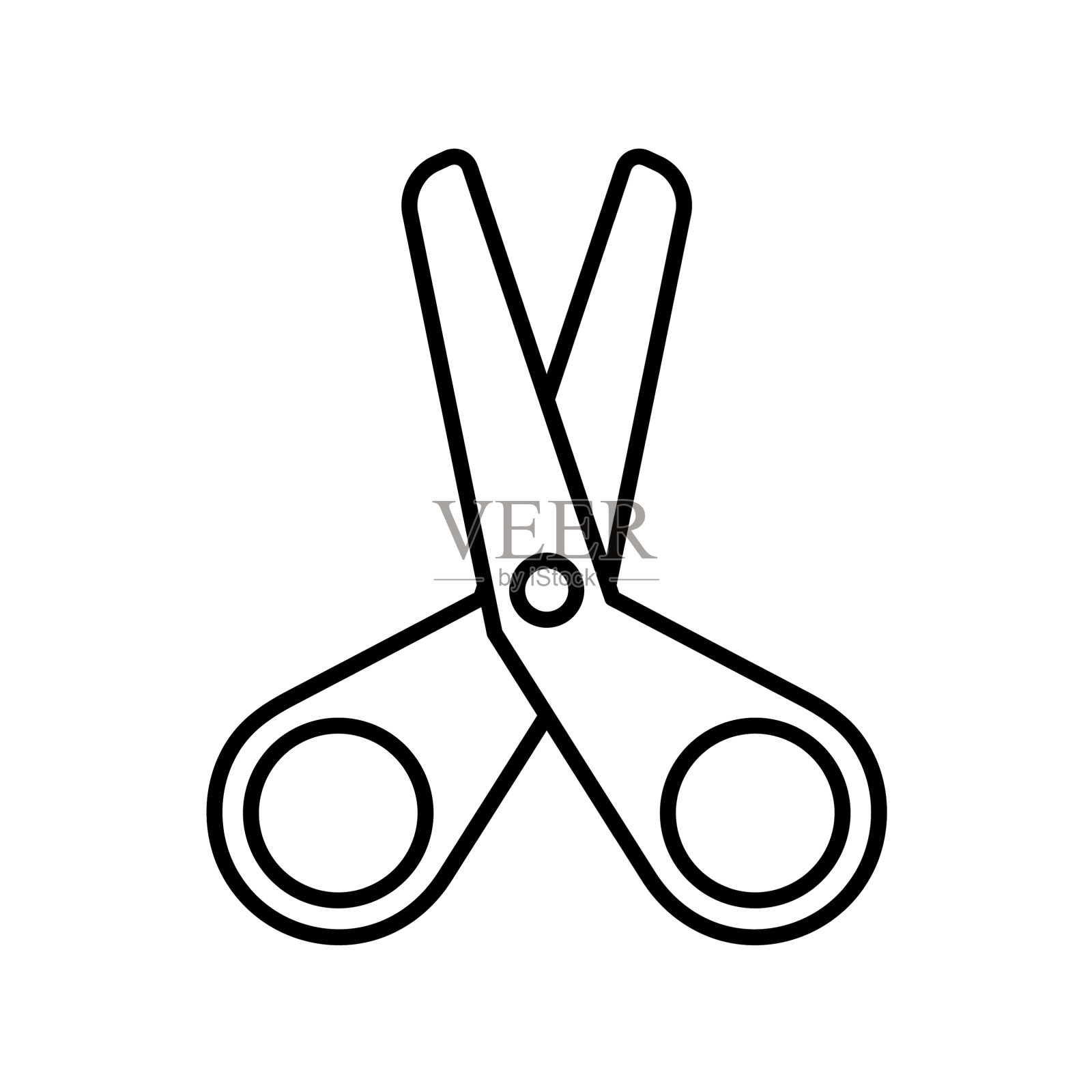 剪刀图标图标素材