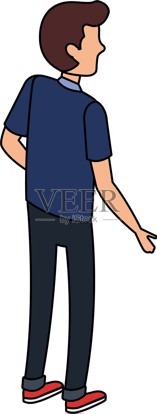 年轻人头像角色设计元素图片