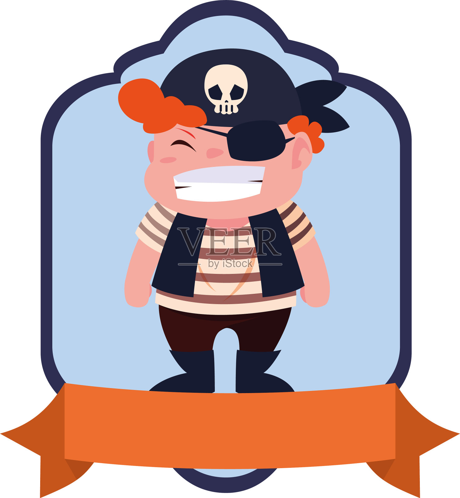 孩子们在万圣节的服装形象设计元素图片