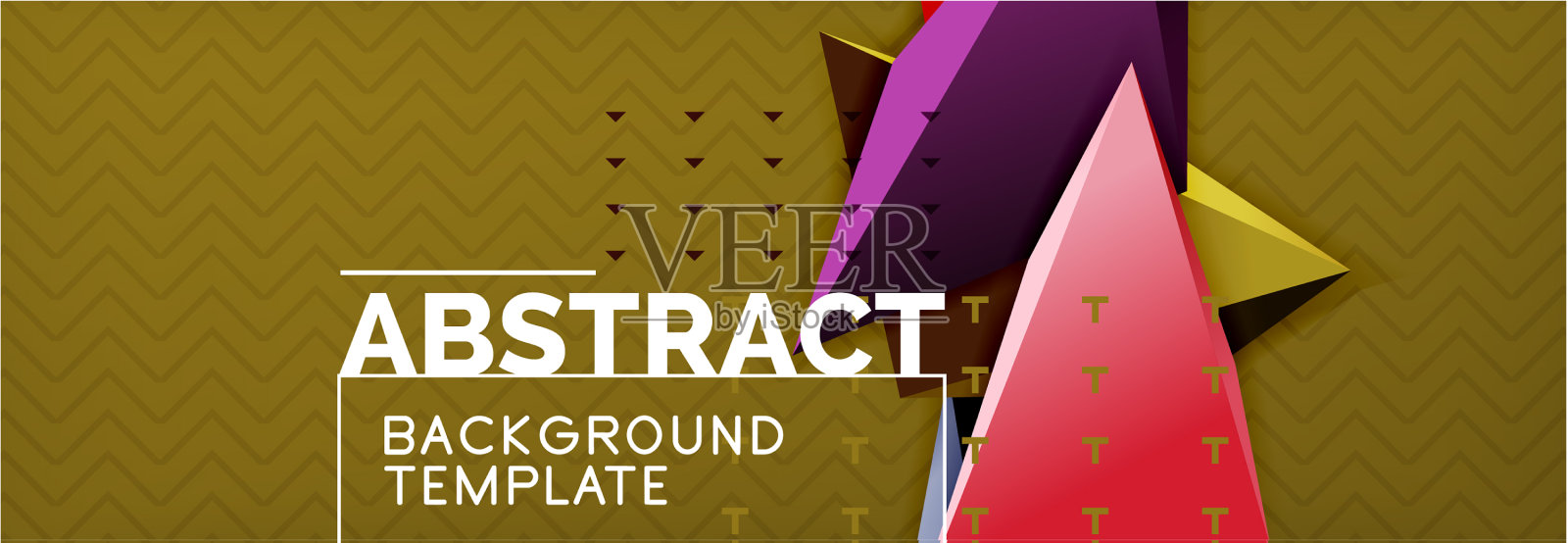 三维三角形最小抽象背景插画图片素材