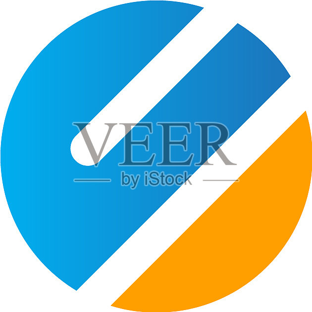 圆形彩色科技企业标志图标素材