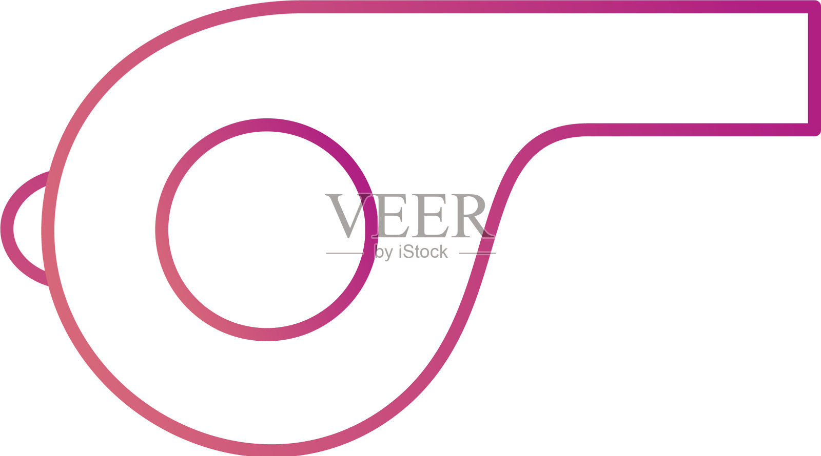 吹口哨的图标设计元素图片