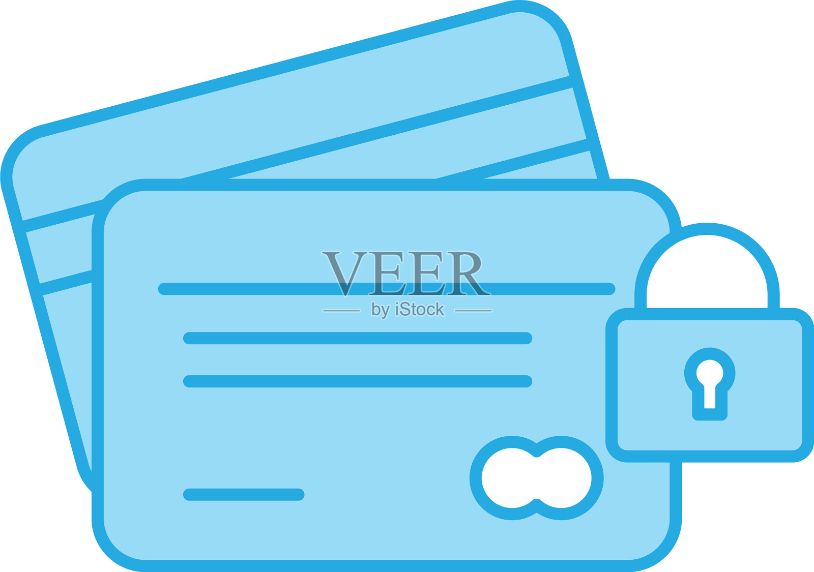 完美的蓝色色调图标或象形图上的白色设计元素图片