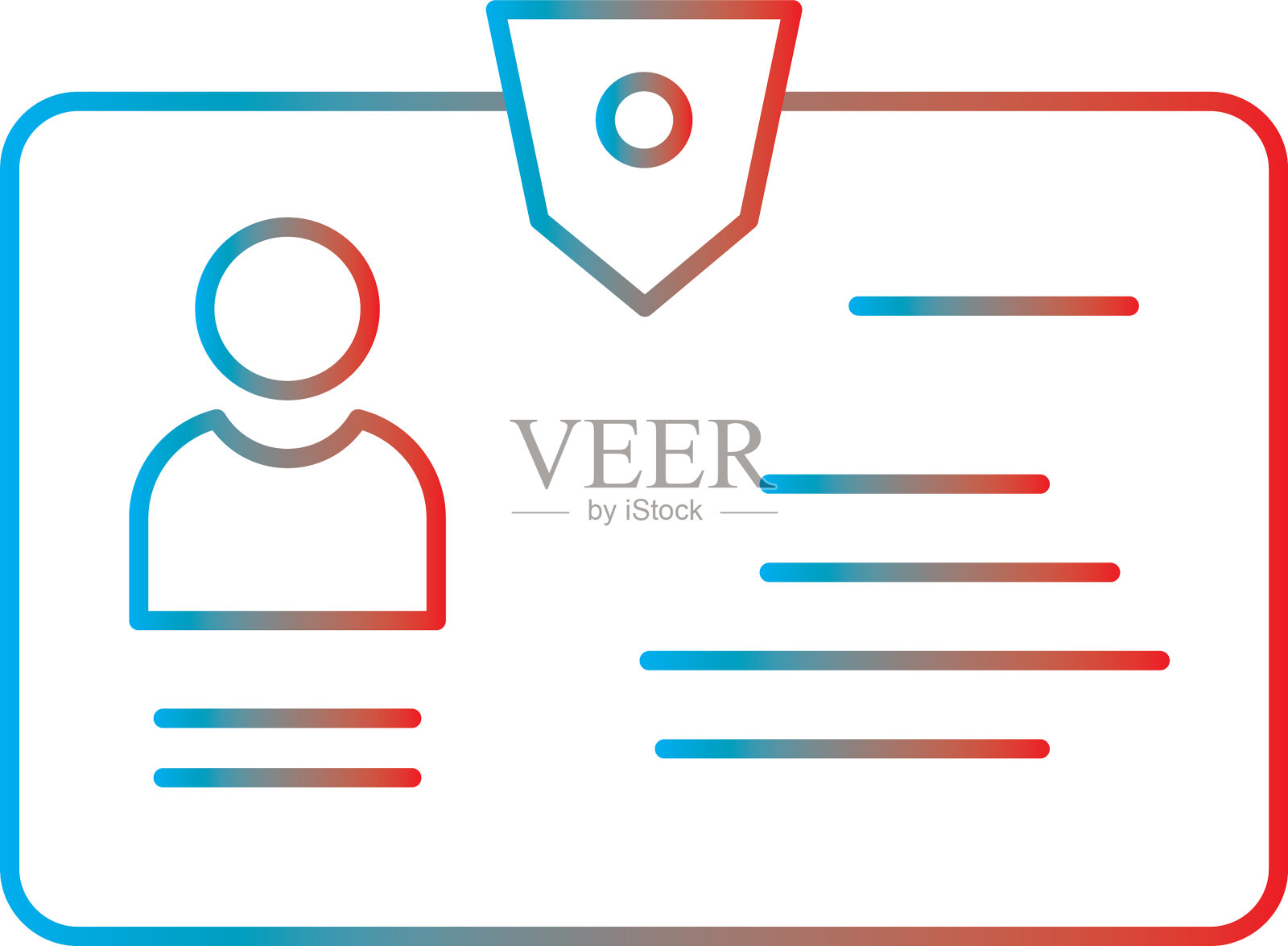 线条梯度完美的图标或pigtogram设计元素图片