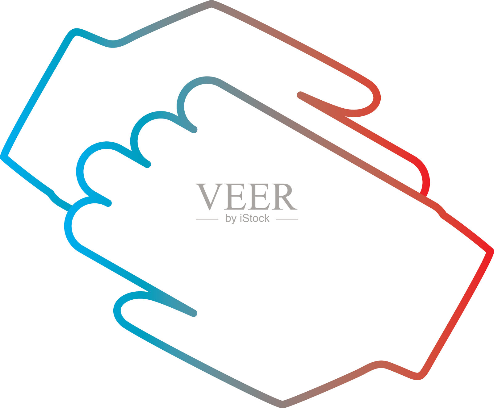 线条梯度完美的图标或pigtogram设计元素图片