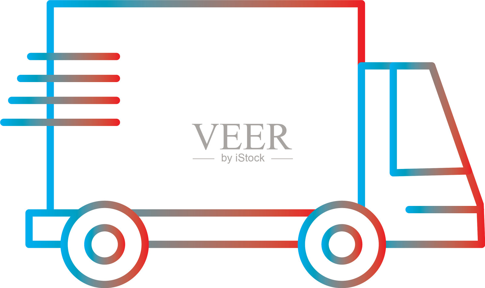 线条梯度完美的图标或pigtogram设计元素图片