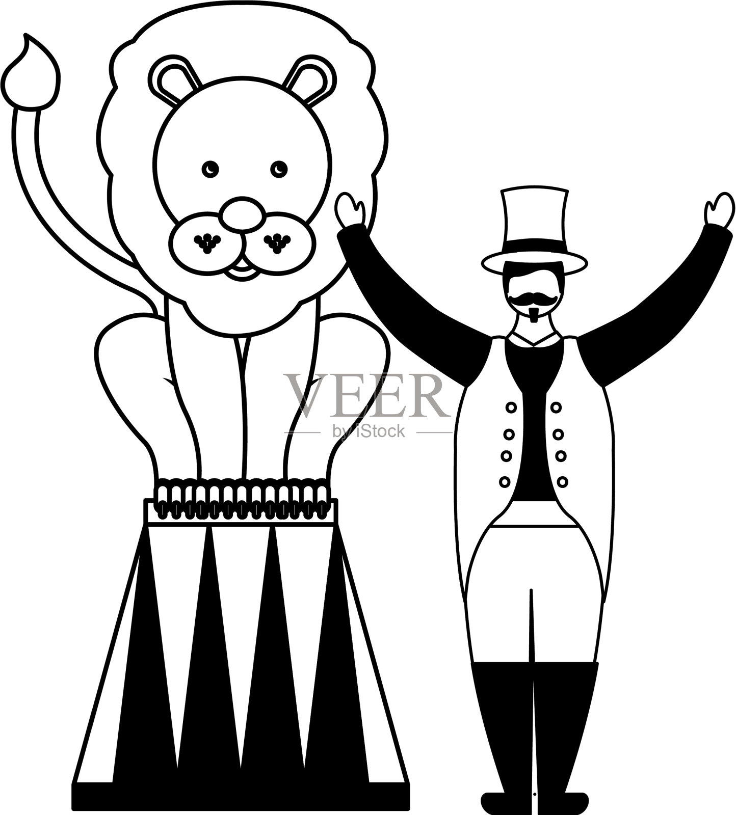 马戏团的游乐园设计元素图片