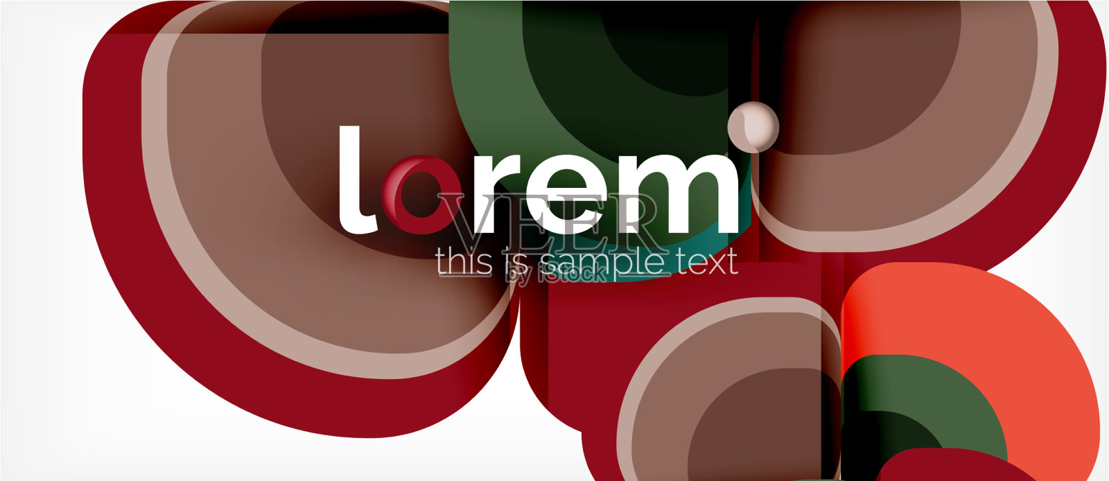 圆三角形几何形状组成插画图片素材