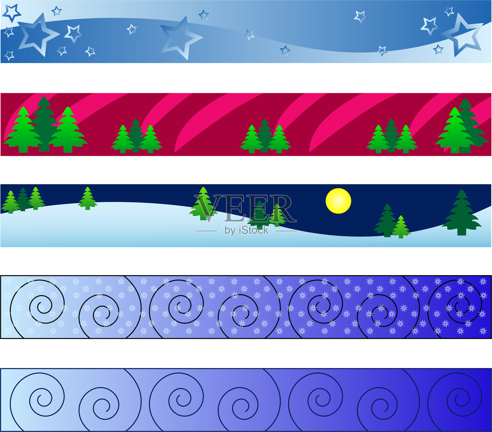 冬天的横幅插画图片素材