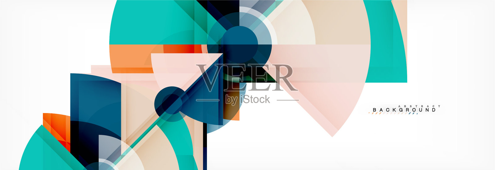 时尚的圆圈组成几何背景插画图片素材