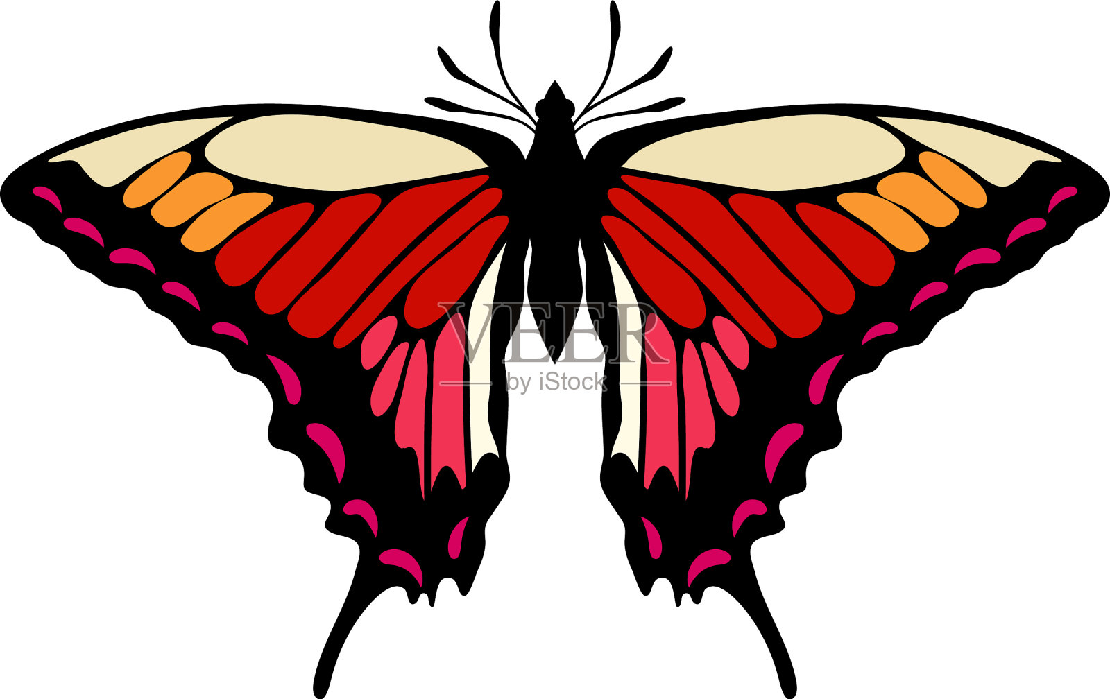 蝴蝶图标设计元素图片