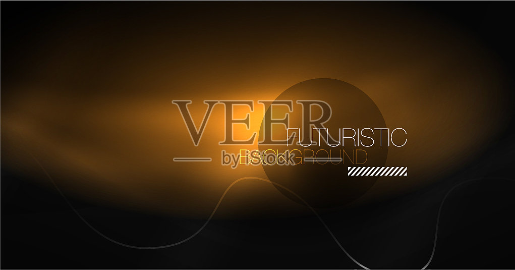 霓虹线波背景抽象构成插画图片素材