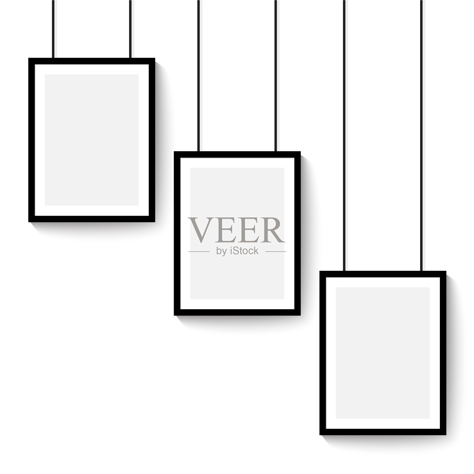 黑色画框设计模板素材