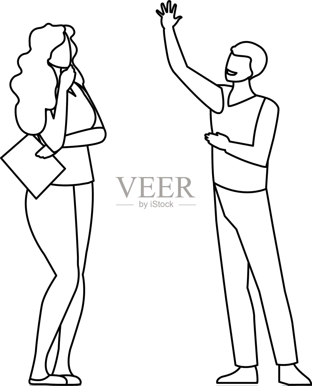 商业夫妻头像设计元素图片