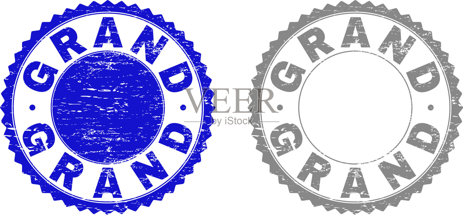 Grunge大纹理邮票插画图片素材