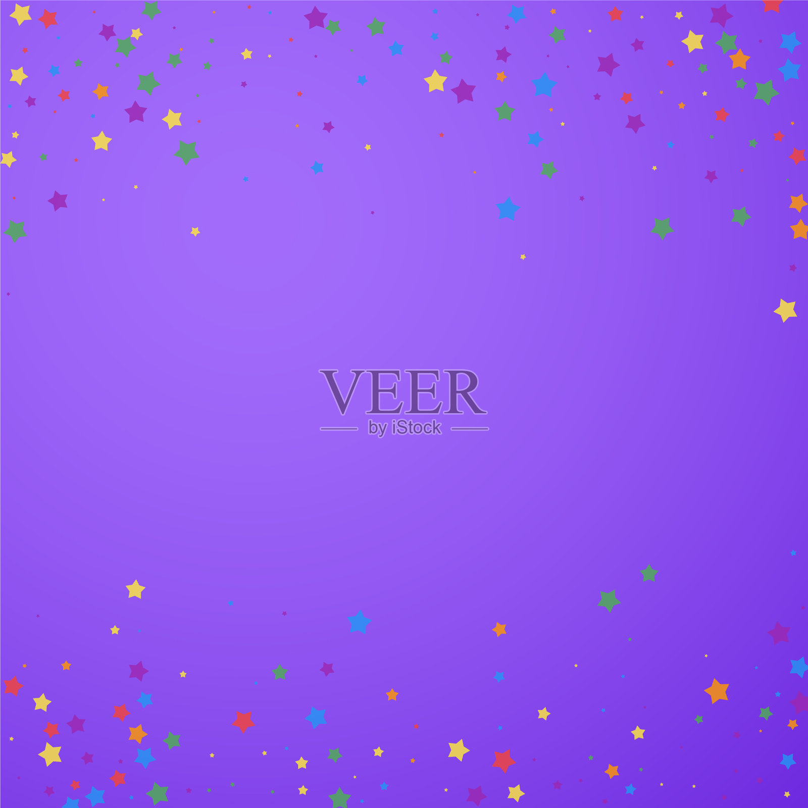 节日的五彩纸屑庆祝星星欢乐的星星插画图片素材