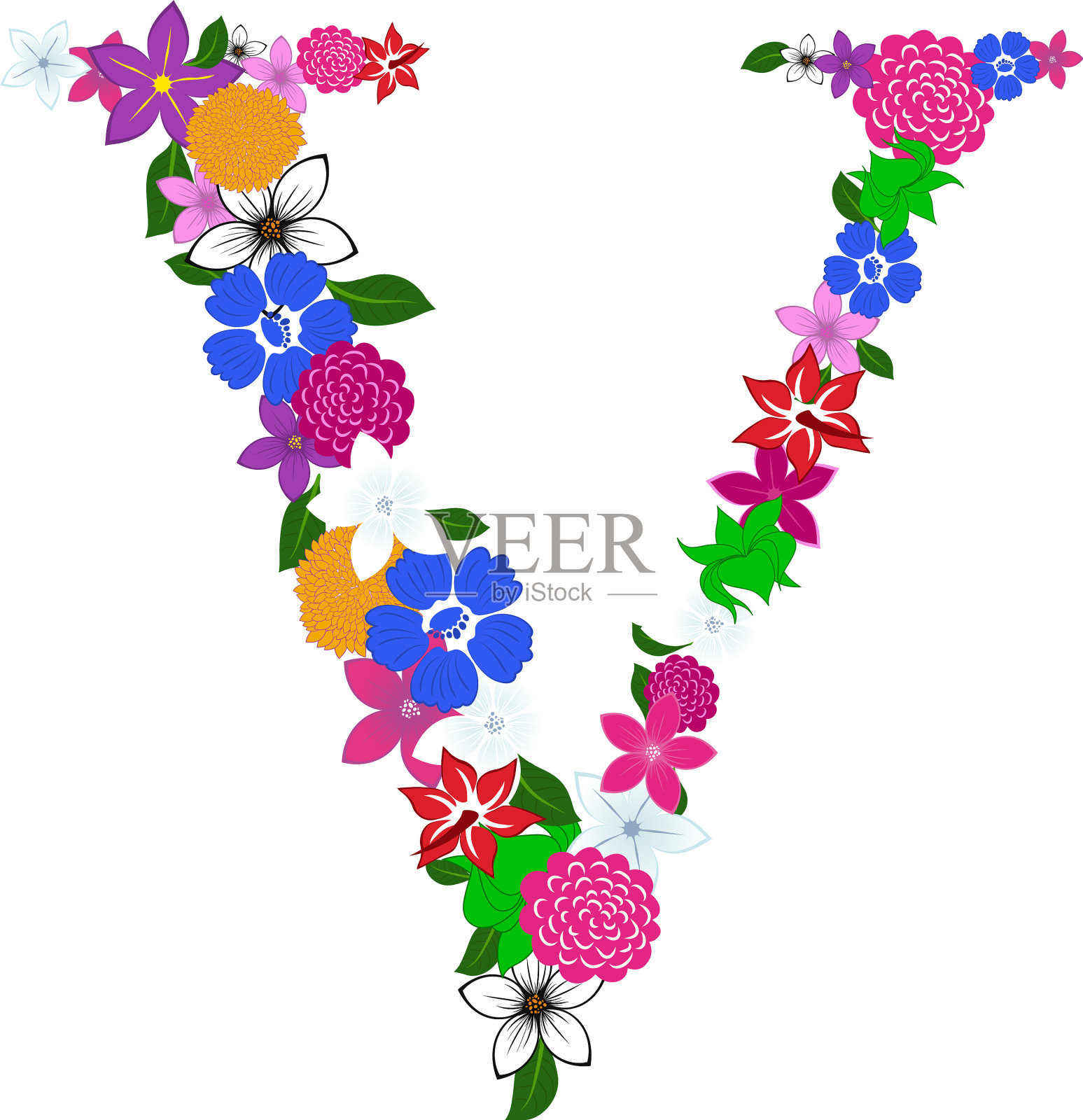 花字母字母设计元素图片