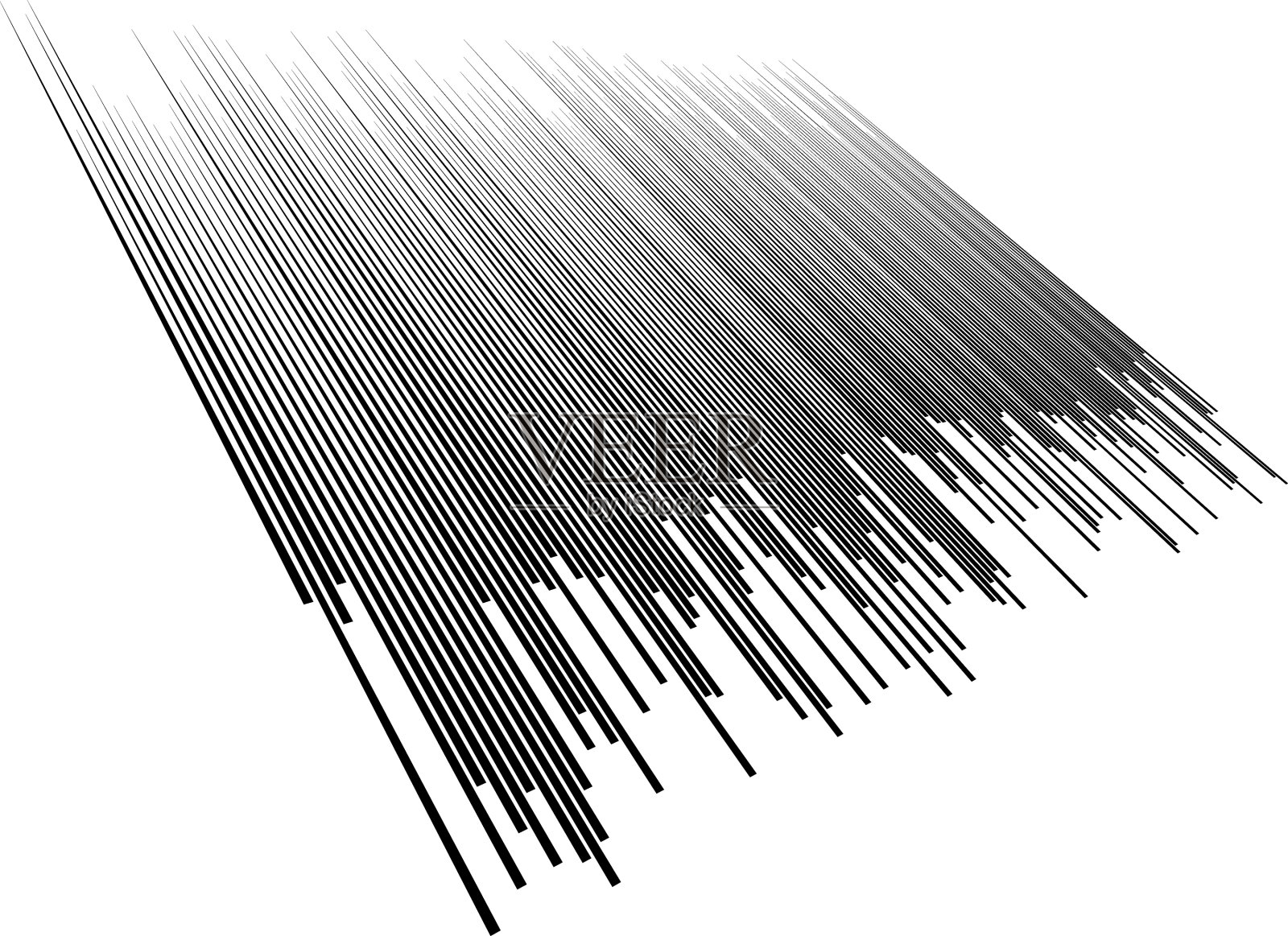 三维线条图案在透视中倾斜倾斜插画图片素材