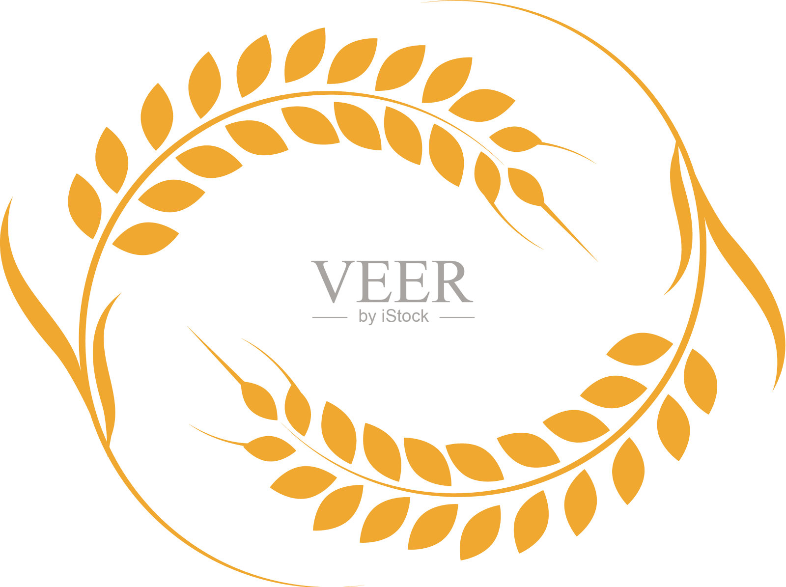 农业小麦标志模板图标设计设计元素图片