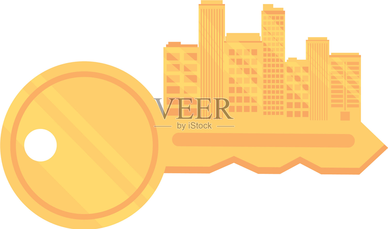 房地产建筑卡通设计元素图片