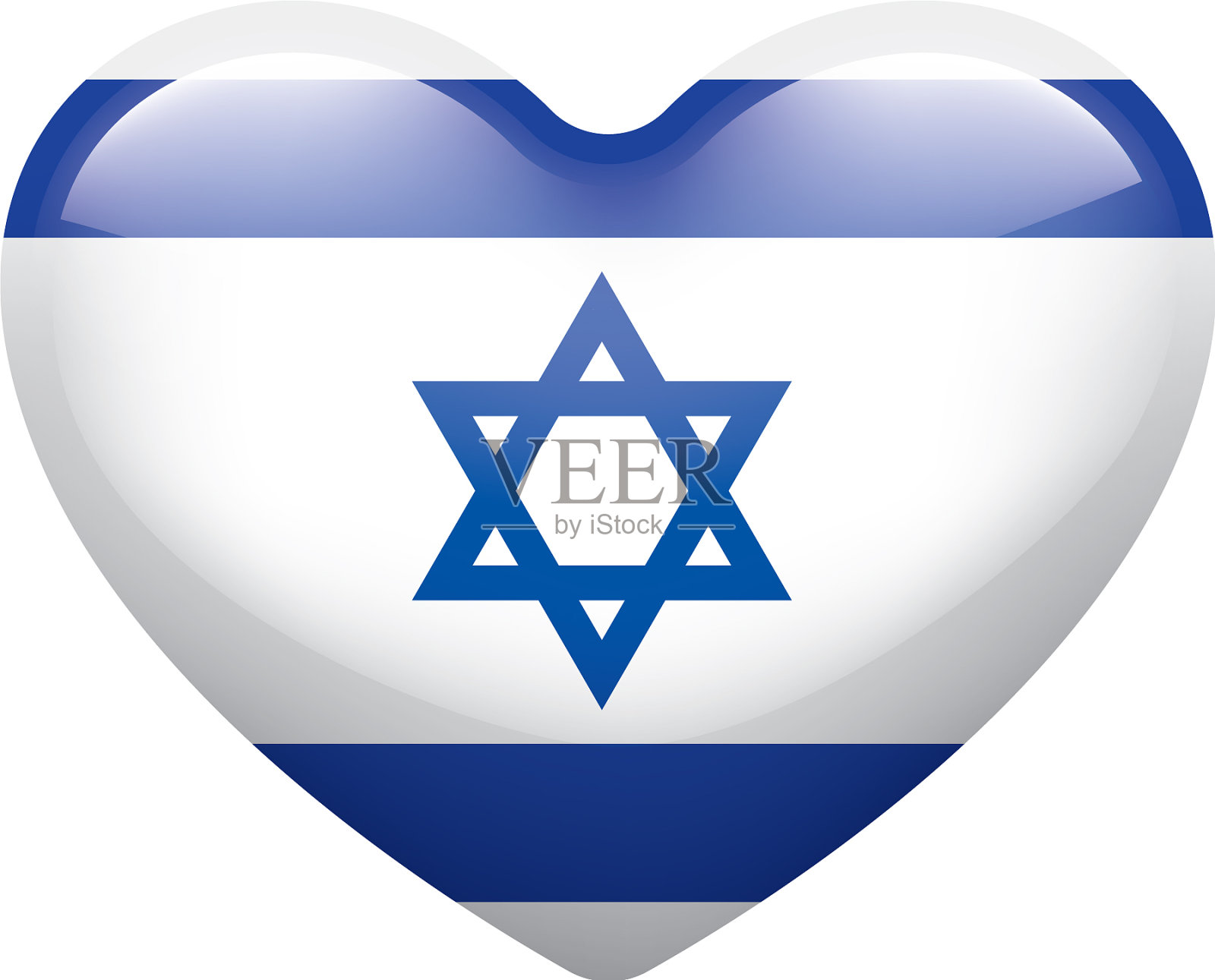 以色列国旗上有白色设计元素图片