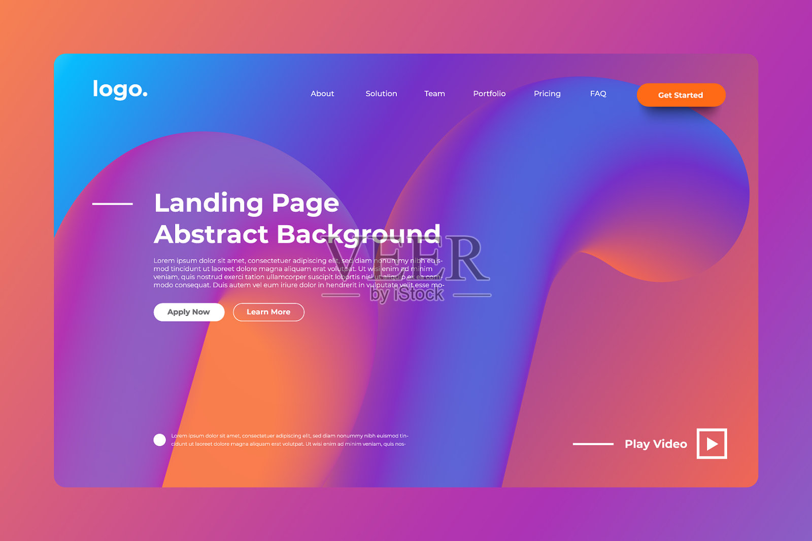 登陆页摘要背景插画图片素材