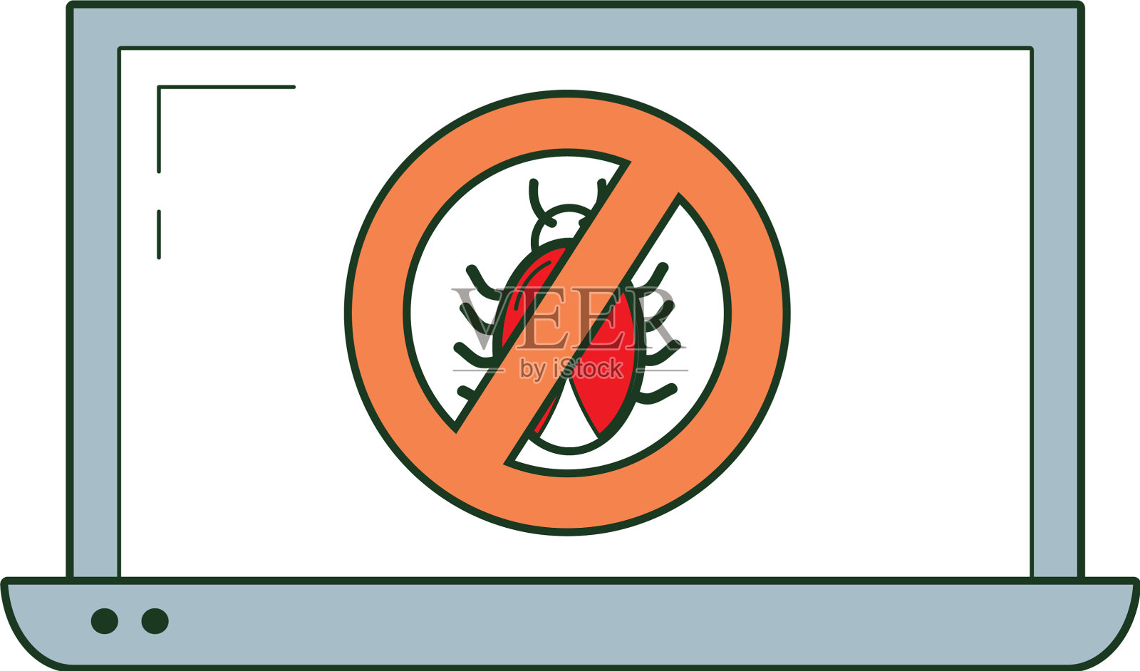 安全系统及防病毒设计元素图片