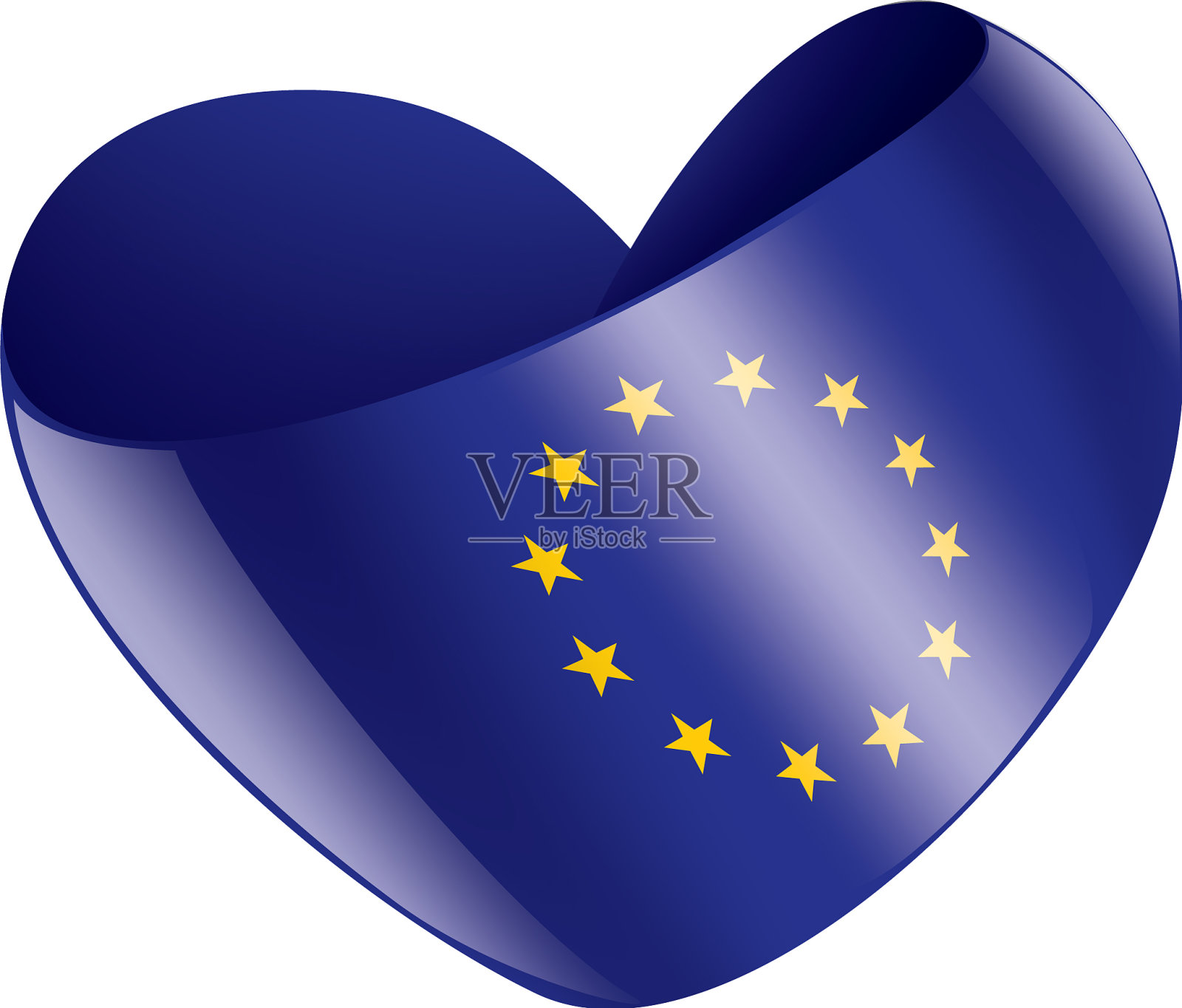 欧盟旗帜上设计元素图片