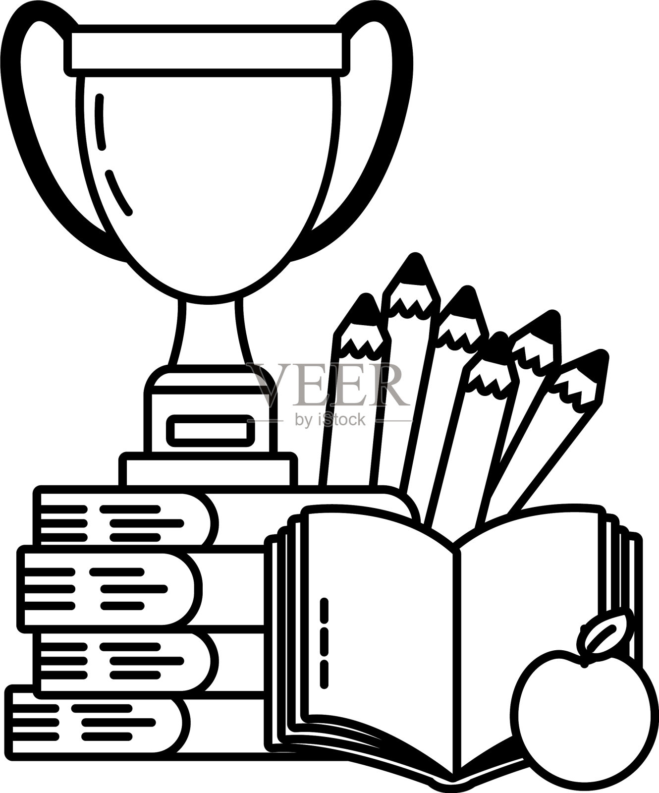 研究元素的卡通设计元素图片