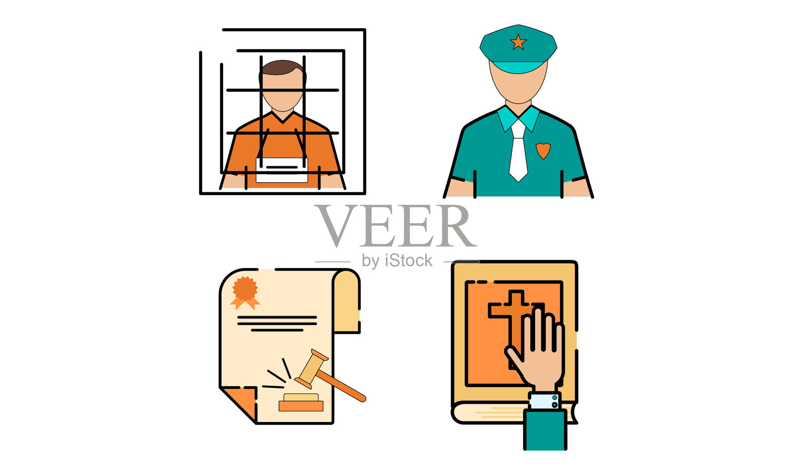 律师律师法律咨询律师事务所插画图片素材