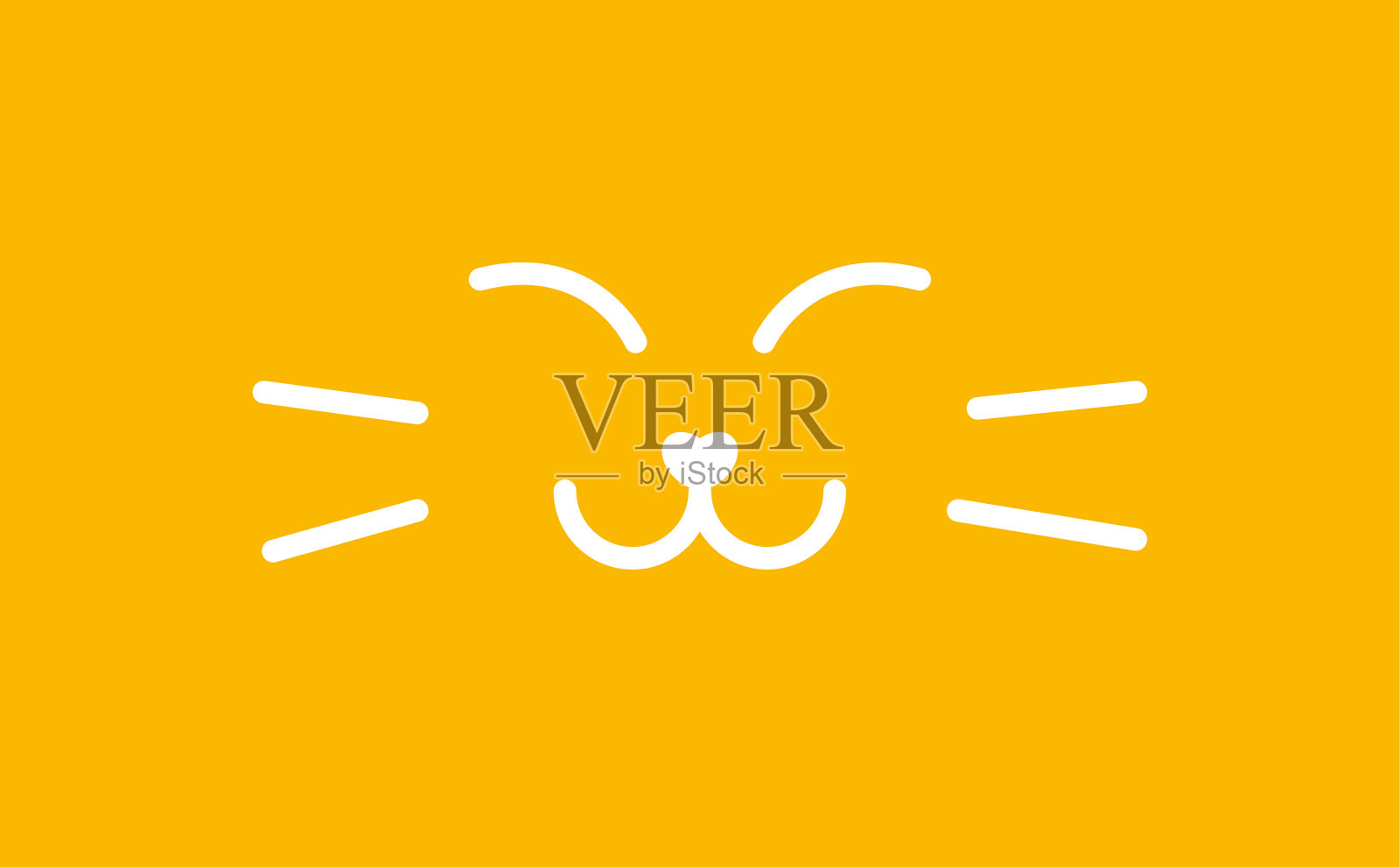 口鼻熟睡的猫banner满意甜蜜的小猫插画图片素材