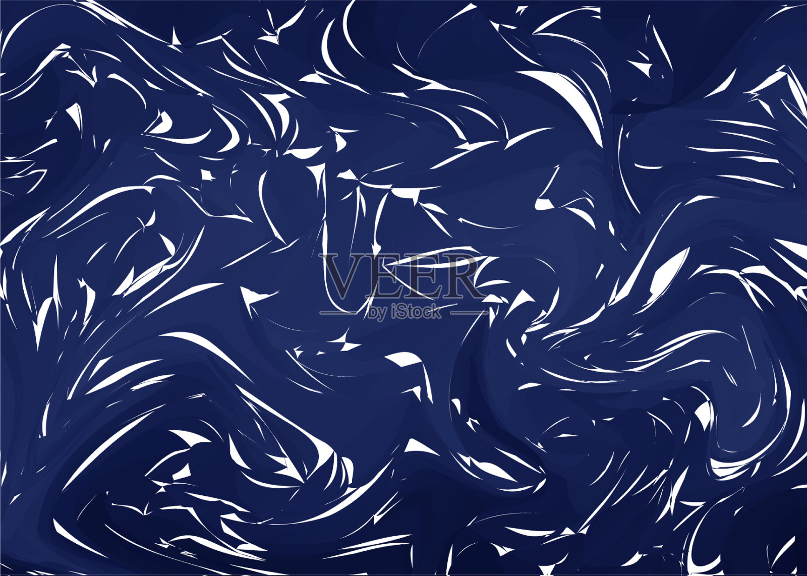 手绘艺术品上的水大理石纹理蓝色插画图片素材