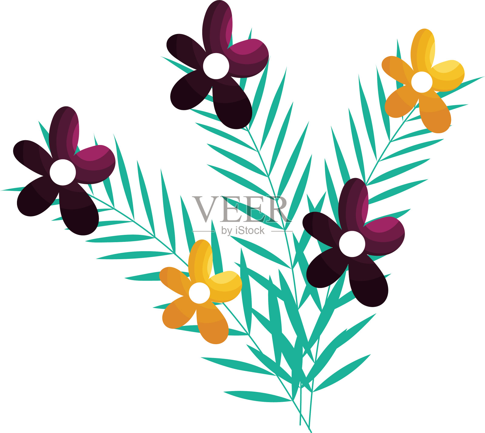 孤花装饰设计设计元素图片