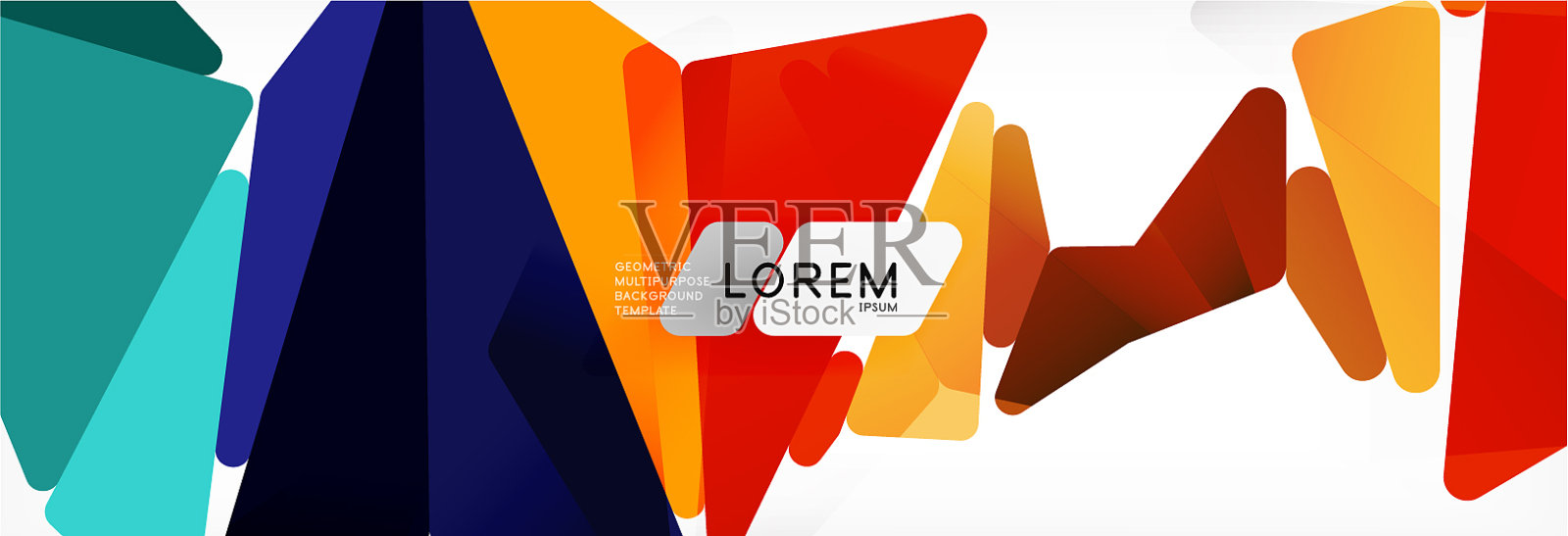 马赛克三角形低聚风格抽象插画图片素材