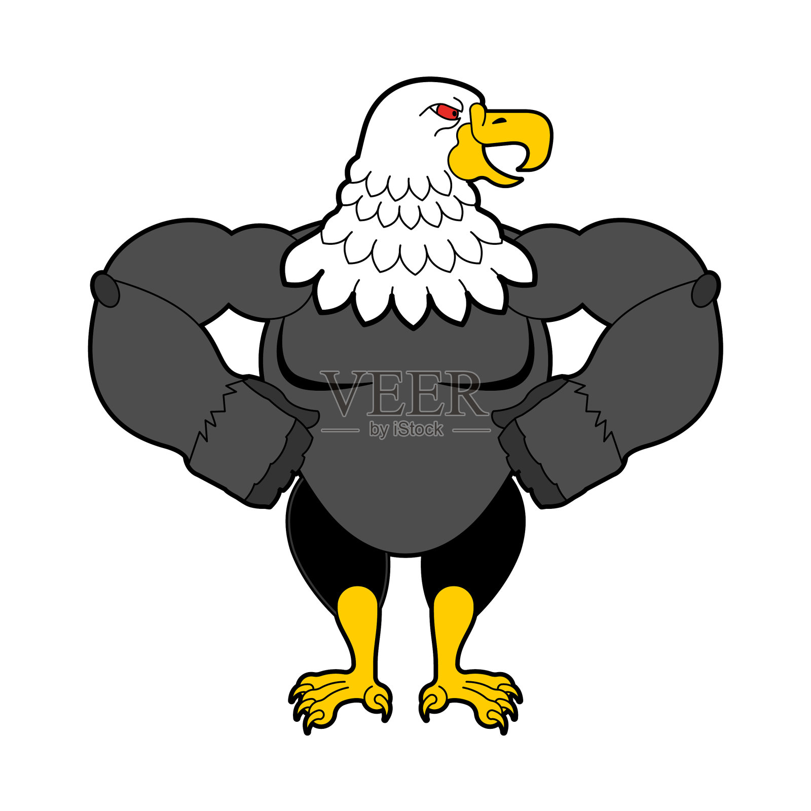 秃鹰是一种强壮的食肉鸟类设计元素图片