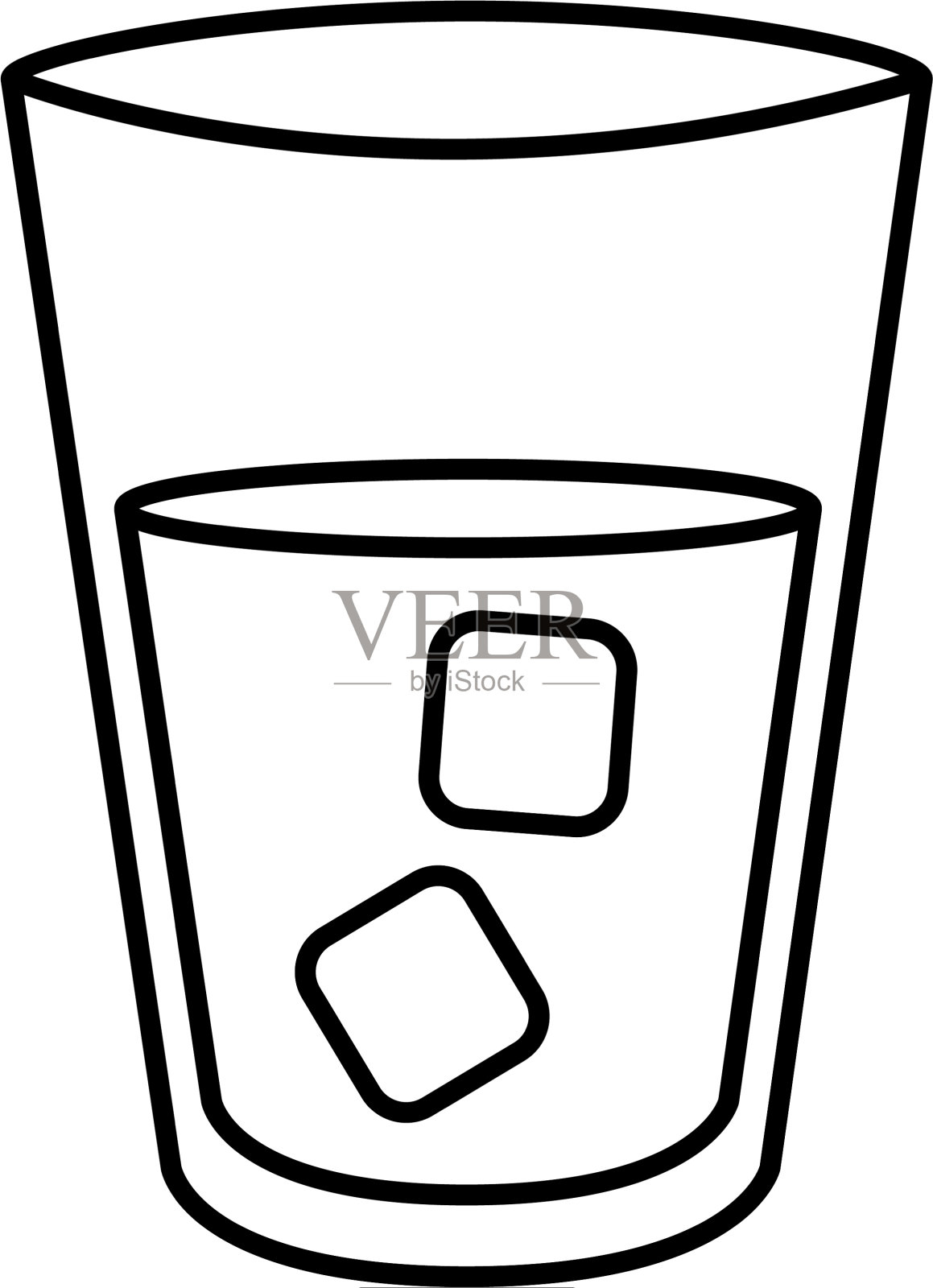 水玻璃隔离图标设计元素图片