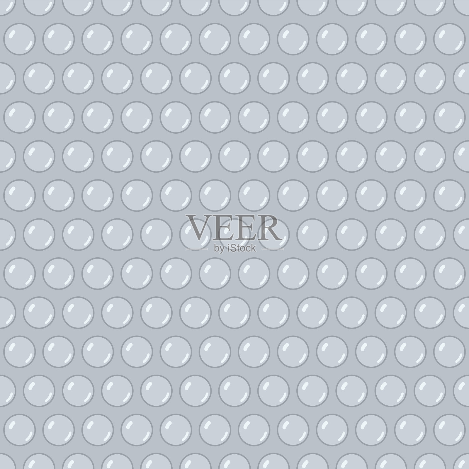 气泡无缝图案白色气泡包装插画图片素材