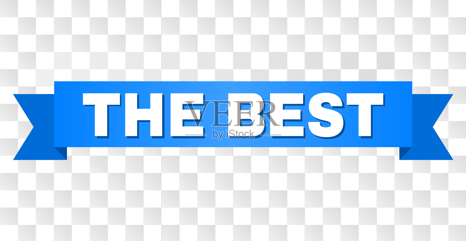 带有最佳标题的蓝色条纹插画图片素材