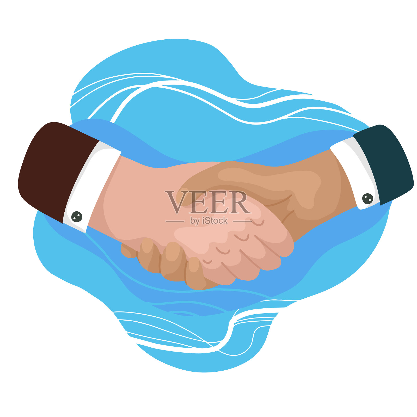 男人握手，商人做交易设计元素图片