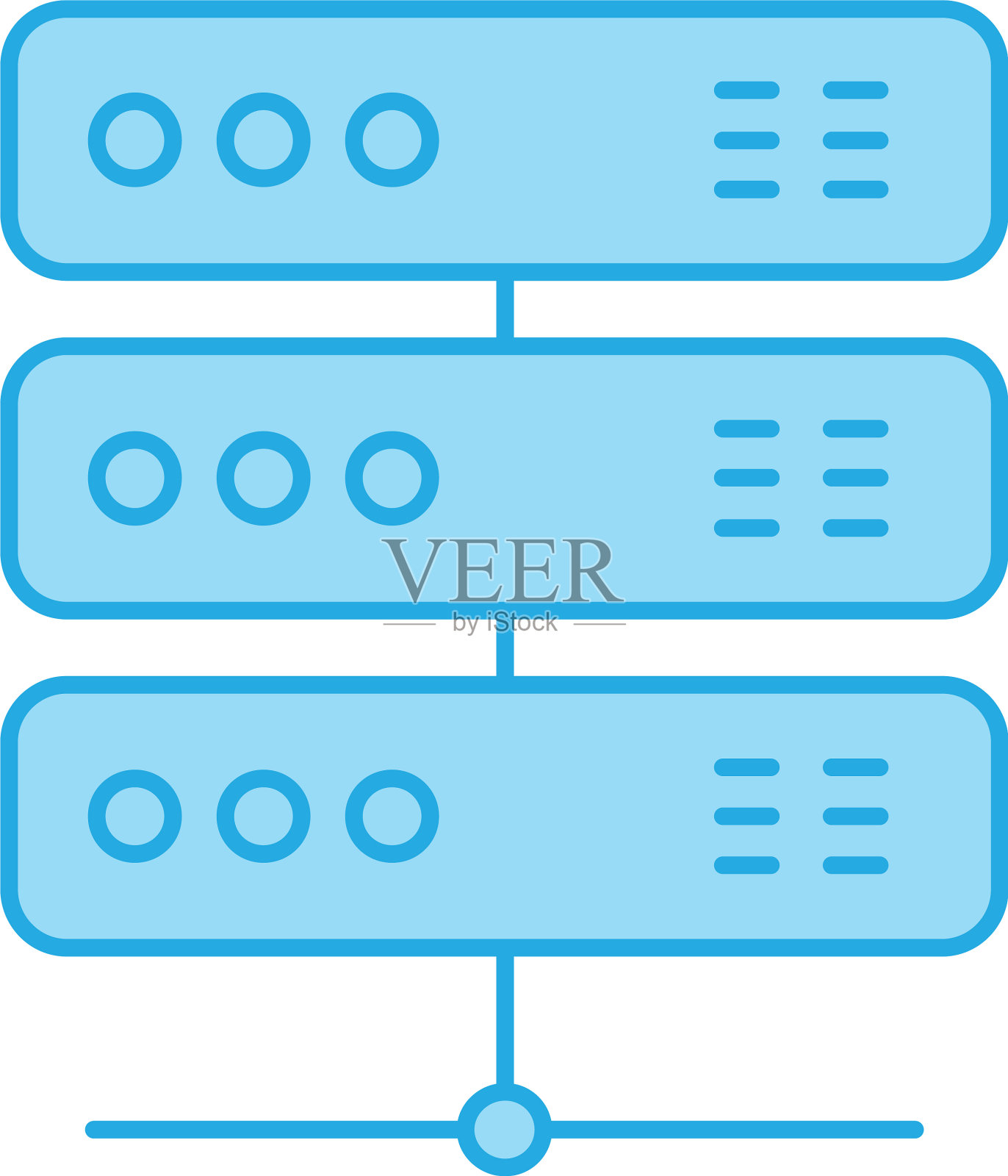 完美的蓝色色调图标或象形图上的白色设计元素图片