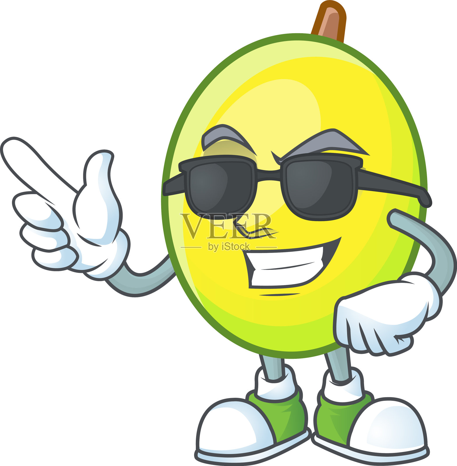 超级酷的新鲜gomortega卡通白色插画图片素材